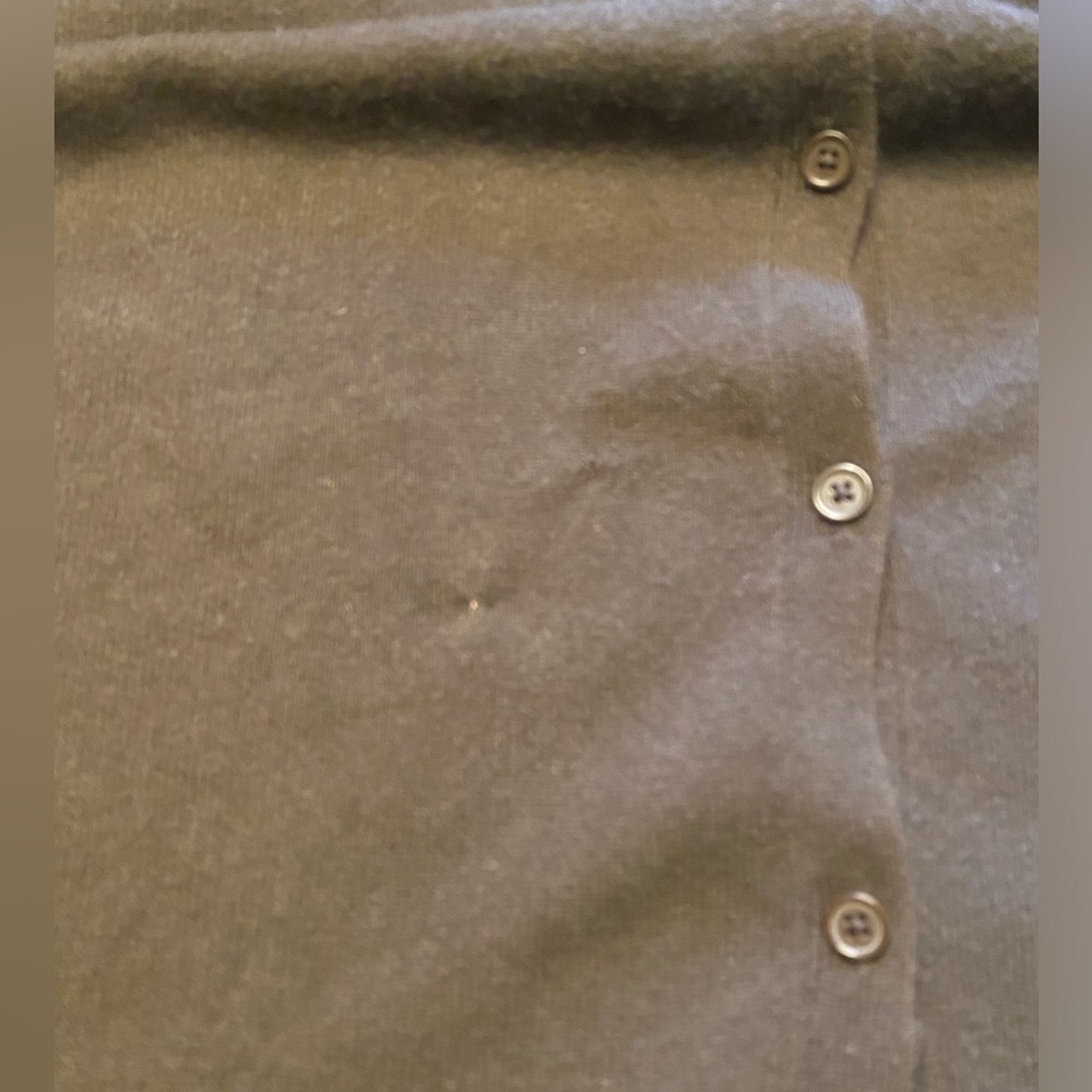 Garnet Hill Chocolate Brown Cashmere Longline Cardigan - Picture 9 of 9